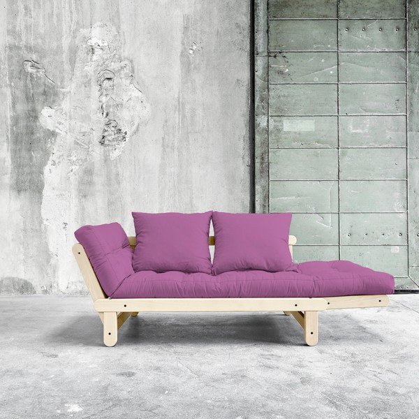 Sofa rozkładana Karup Beat Natural/Taffy Pink-image-1