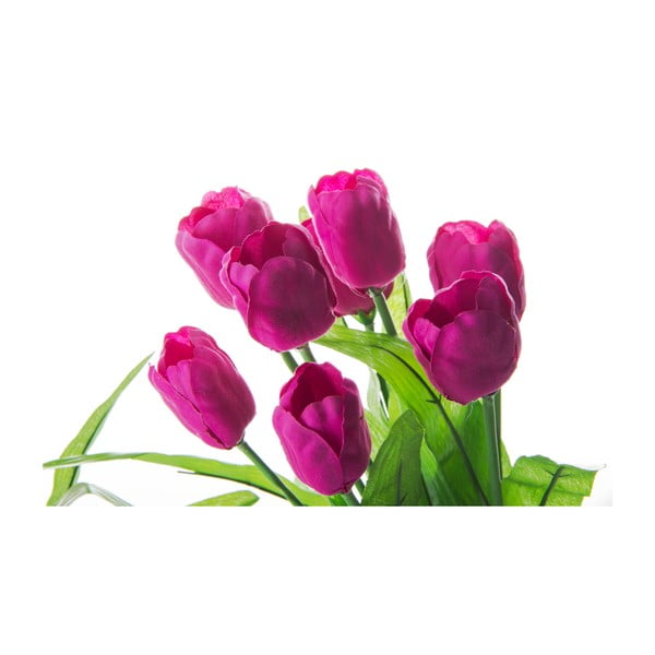 Zestaw 3 kwiatków dekoracyjnych w doniczkach Casa Selección Tulip-image-2