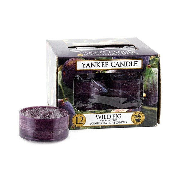 Komplet 12 świec zapachowych Yankee Candle Dzika Figa, czas palenia 4–6 godzin