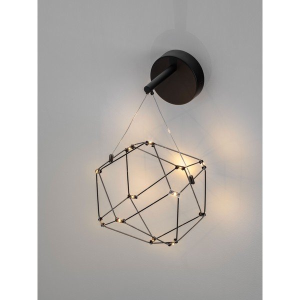 Czarny aluminiowy kinkiet LED Nebula – Nova Luce-image-1