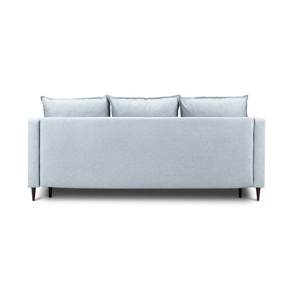 Jasnoniebieska rozkładana sofa ze schowkiem Mazzini Sofas Ancolie, 215 cm-image-3