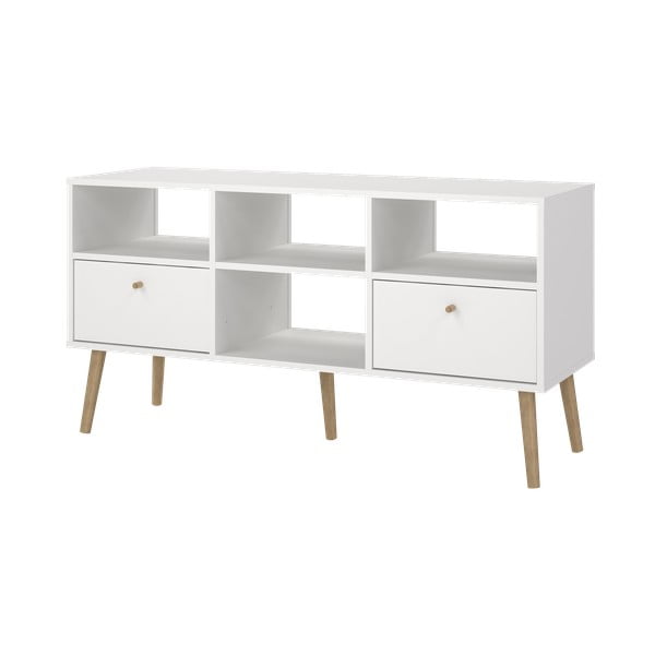 Biała szafka pod TV 117x61 cm Bodo – Tvilum-image-3