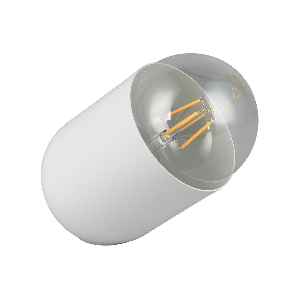 Biała lampa stołowa (wysokość 13,5 cm) Nara – Reality