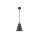 Czarna lampa wisząca z metalowym kloszem ø 22 cm Gianni – GTV