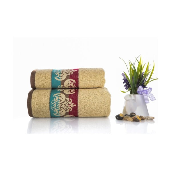 Zestaw 2 ręczników Noble V2, 50x90 cm + 70x140 cm
