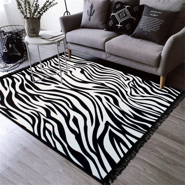 Dwustronny dywan odpowiedni do prania Kate Louise Doube Sided Rug Zebra, 80x150 cm-image-4
