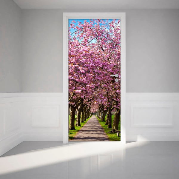 Naklejka
  elektrostatyczna na drzwi Ambiance Blossom Plum Tree