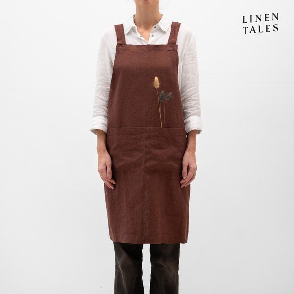 Lniany fartuch Chocolate – Linen Tales