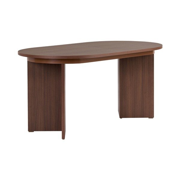 Rozkładany stół z dodatkowym blatem w dekorze orzecha 90x160 cm Sorell – Kalune Design