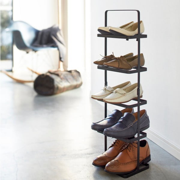 Czarny metalowy regał na buty Tower Shoe Rack – YAMAZAKI-image-3