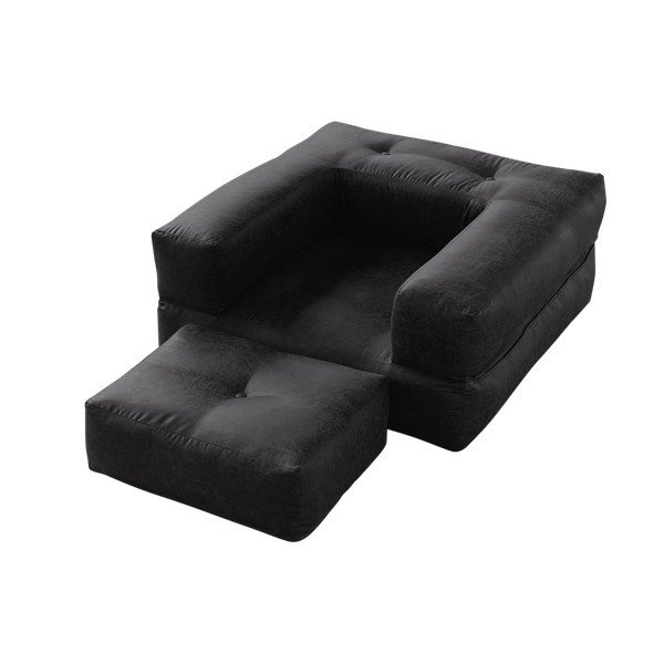 Fotel rozkładany Karup Cube Poly Black-image-3