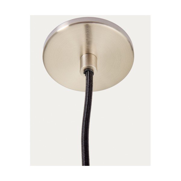 Lampa wisząca w kolorze srebra z metalowym kloszem Nuvira – Kave Home-image-3