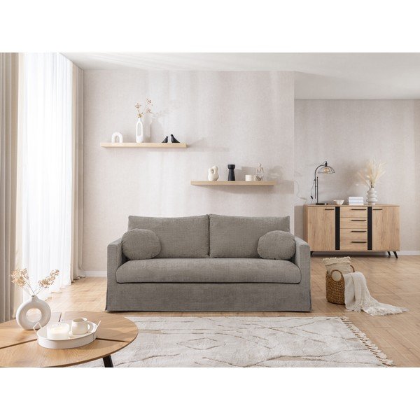 Szara sofa 195 cm Paphos – Ropez-image-4