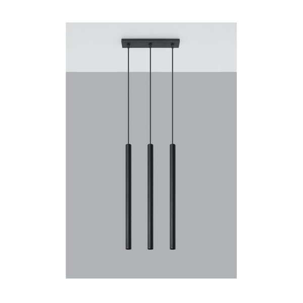 Czarna lampa wisząca Sollux Fideus, dł. 30 cm-image-3