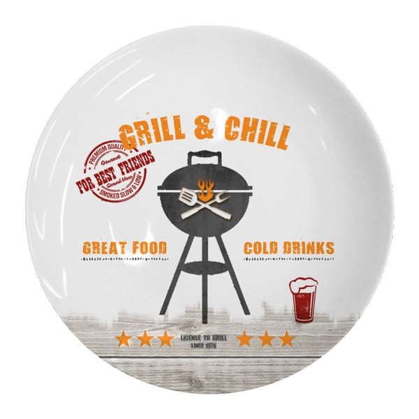 Talerz
  porcelanowy PPD Grill And Chill, ⌀ 27 cm