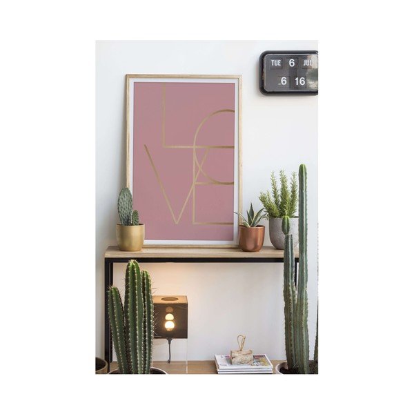 Obraz w ramie Velvet Atelier Golden Love, 40x60 cm-image-1