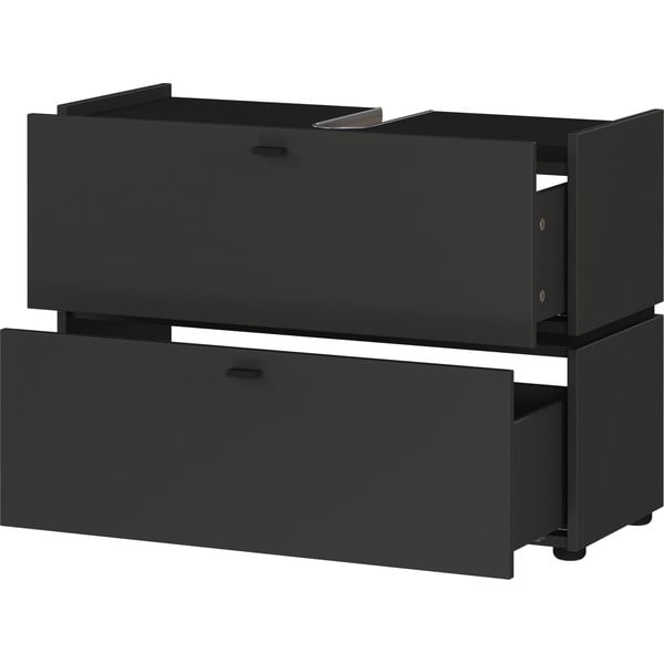 Antracytowa szafka pod umywalkę 80x59 cm Modesto – Germania-image-3