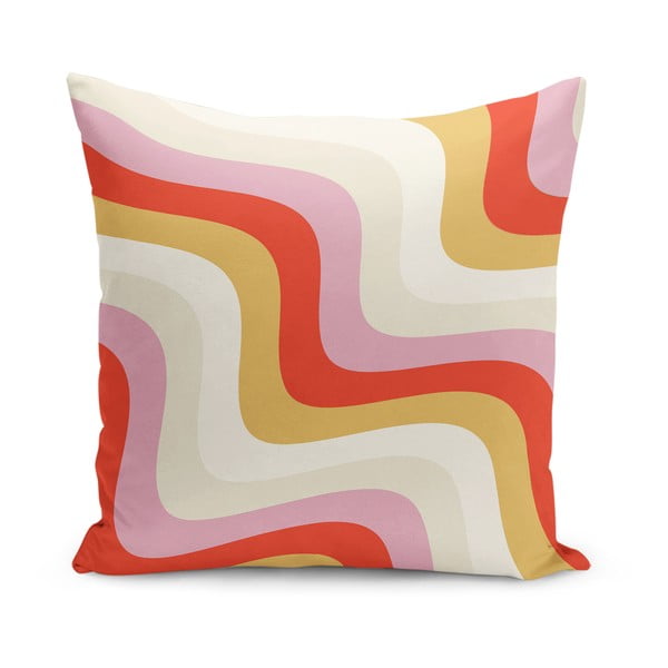 Poszewka na poduszkę 43x43 cm Creamy Raspberry Swirl – Mila Home