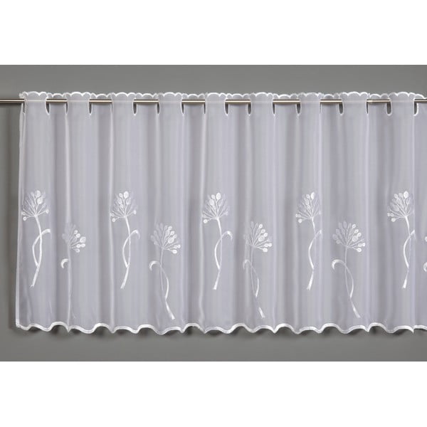 Biała firanka z woalu 140x48 cm Dandelion – Sehlbach