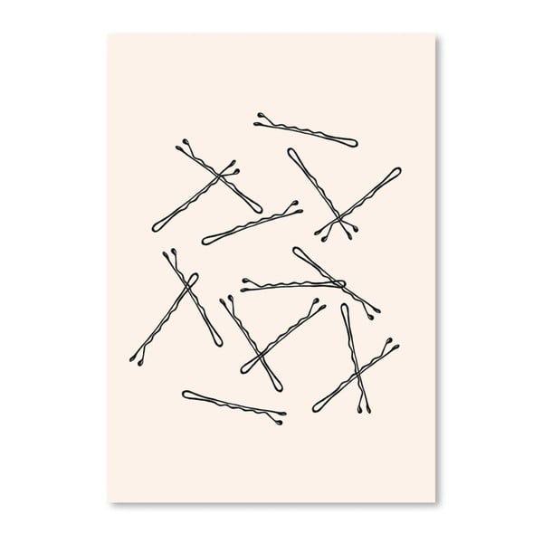 Plakat Americanflat Bobby Pins, 30x42 cm