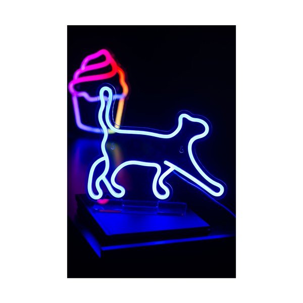 Niebieski neon LED 5 W Walking Cat – Leitmotiv-image-1
