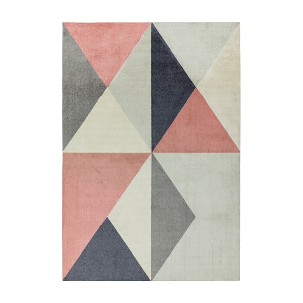 Różowo-szary dywan Asiatic Carpets Riley Carisso, 160x240 cm