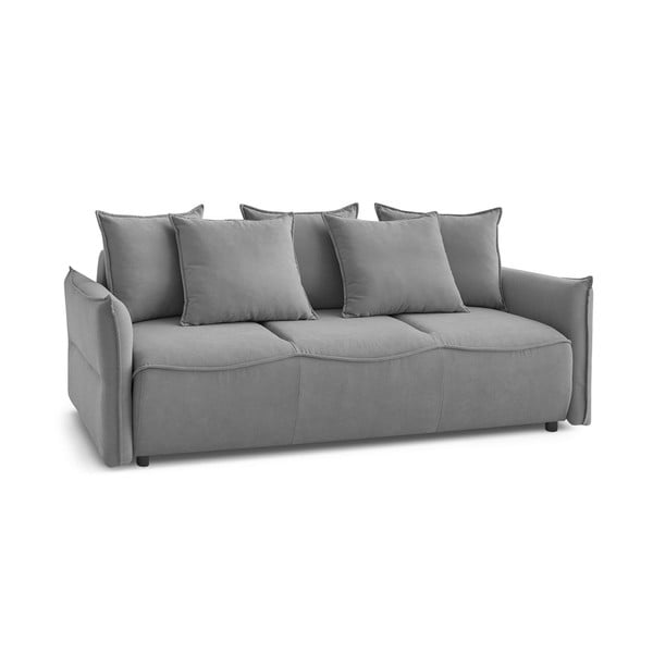 Jasnoszara rozkładana sofa 226 cm Leon – Bobochic Paris-image-3