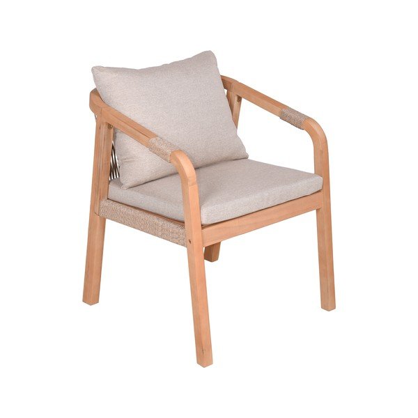 Drewniane krzesła ogrodowe w naturalnym kolorze zestaw 2 szt. Bogota – Garden Pleasure