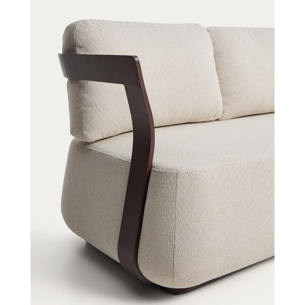 Brązowa/beżowa tapicerowana sofa ogrodowa Tamaris – Kave Home-image-3