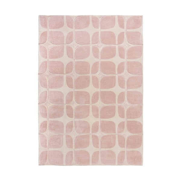 Różowy dywan Flair Rugs Mesh, 160x230 cm