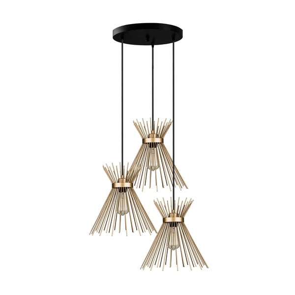 Metalowa lampa wisząca w kolorze złota ø 34 cm Izmir – Squid Lighting-image-2
