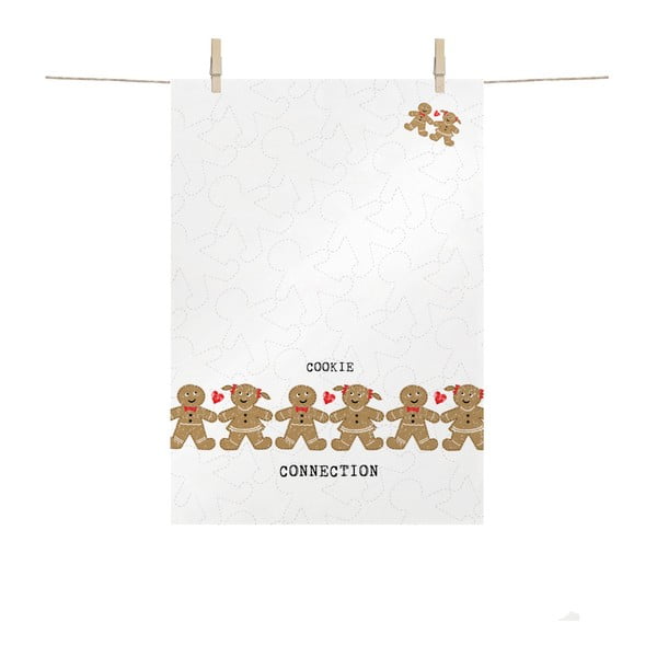 Bawełniana ścierka kuchenne ze świątecznym motywem PPD Cookie Connection, 48x68 cm
