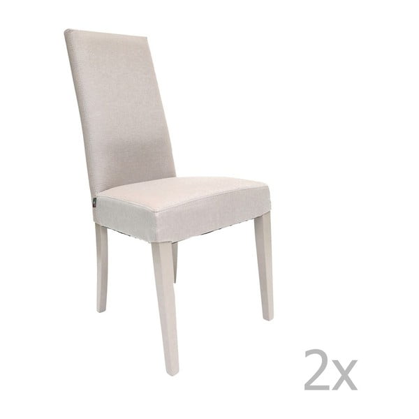 Zestaw 2 białych krzeseł Crido Consulting Gabriel