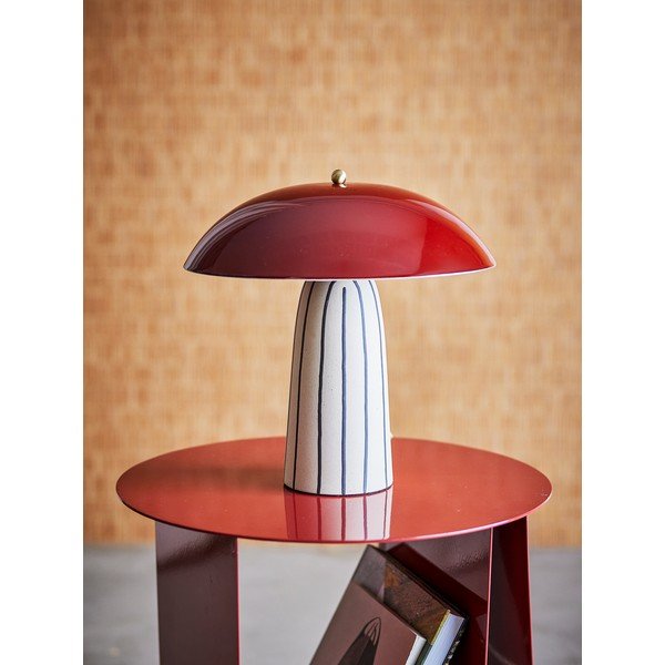 Lampa stołowa ceramiczna z metalowym kloszem (wysokość 32 cm) Arvid – Bloomingville-image-4