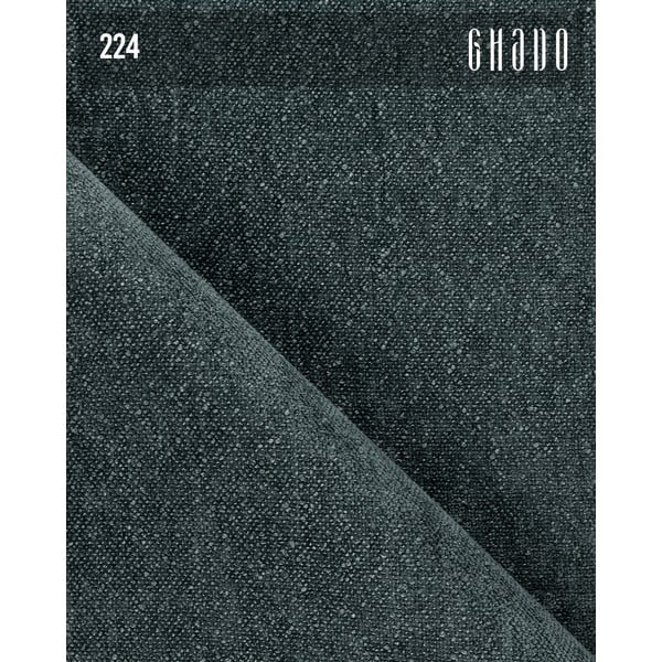 Niebieski narożnik z tkaniny szenilowej (lewostronny/z szezlongiem) Chevi – Ghado-image-4