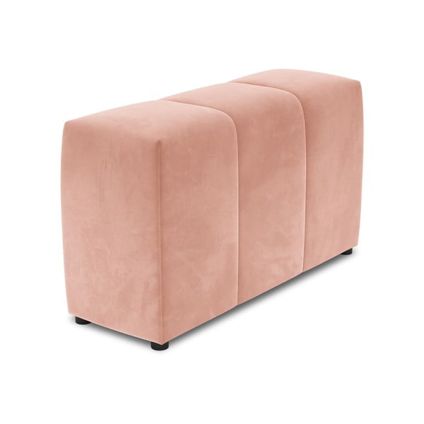 Różowe aksamitne oparcie do sofy modułowej Rome Velvet – Cosmopolitan Design