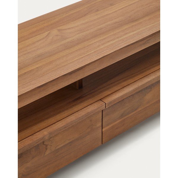 Szafka pod TV z litego drewna tekowego 200x50 cm Sashi – Kave Home-image-4