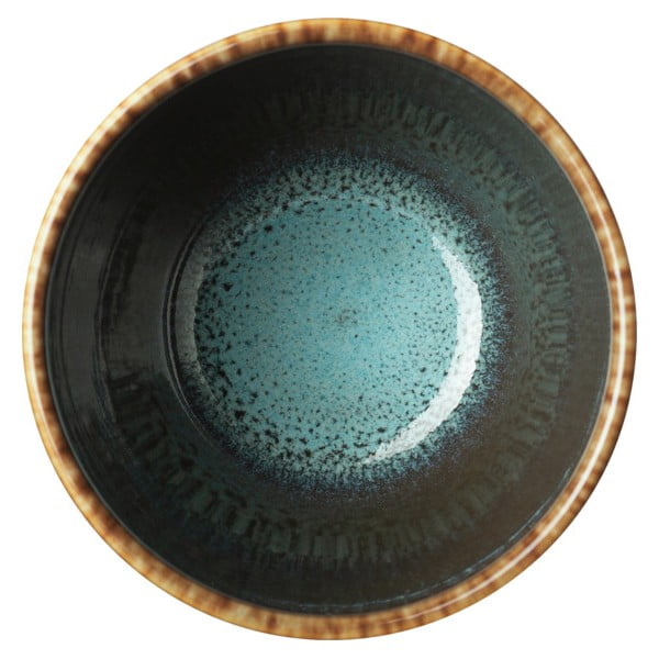 Turkusowo-brązowy kamionkowy kubek Villeroy & Boch Like Lave, 400 ml-image-2