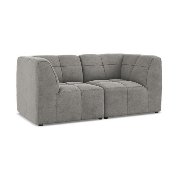 Szara aksamitna sofa 180 cm Aloha – Makamii-image-2