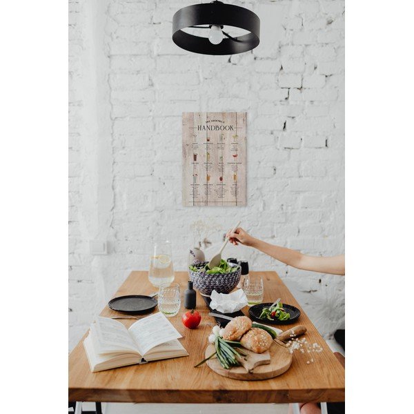 Drewniana tabliczka 40x60 cm Cocktails Handbook – Really Nice Things-image-1