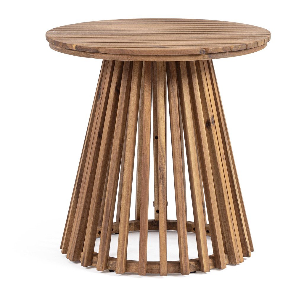 Okrągły stolik ogrodowy z litego drewna akacjowego ø 50 cm Rodano – Bizzotto