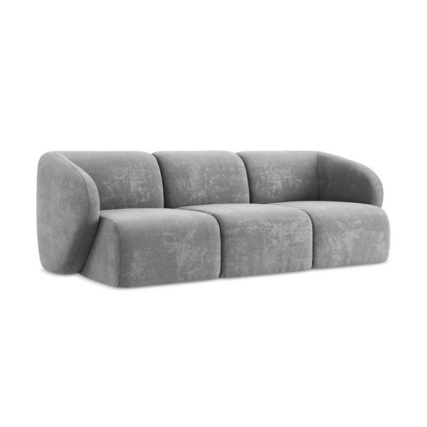Szara sofa z tkaniny szenilowej 244 cm Lani – Makamii-image-1