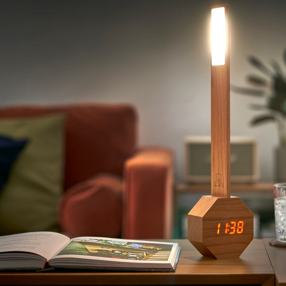 Cyfrowy budzik stołowy Octagon One LED – Gingko (zdjęcie 9)