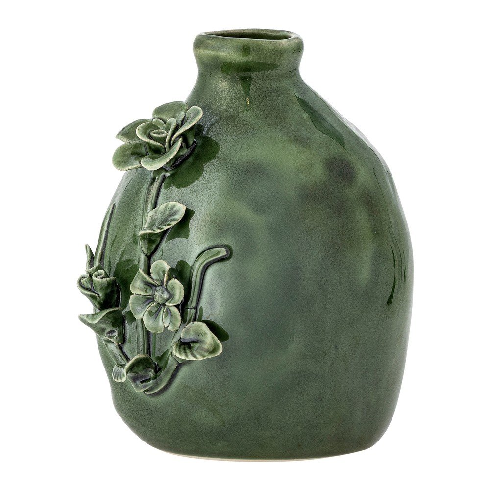 Zielony kamionkowy wazon (wysokość 13,5 cm) Ramia – Bloomingville