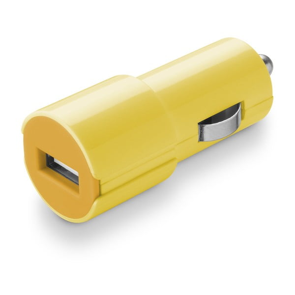 Żółta
  ładowarka samochodowa Style&Color Cellularline ze złączem USB, 1A