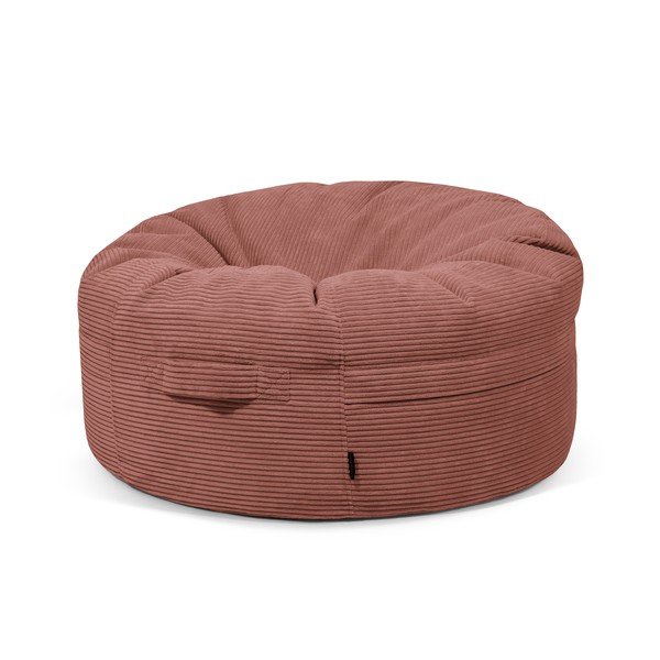 Ceglasty sztruksowy worek do siedzenia Roll 105 – SLOWDOWN