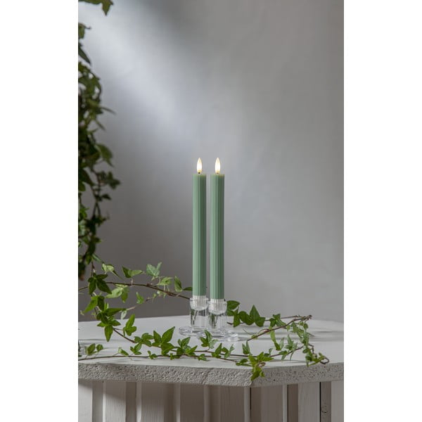 Świeczki LED zestaw 2 szt. (wys. 25 cm) Flamme Stripe – Star Trading-image-3