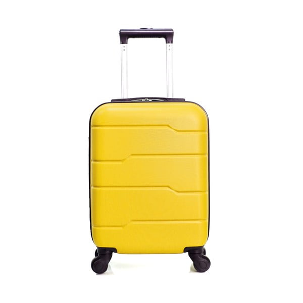 Żółta walizka na kółkach Hero Santiago, 30 l
