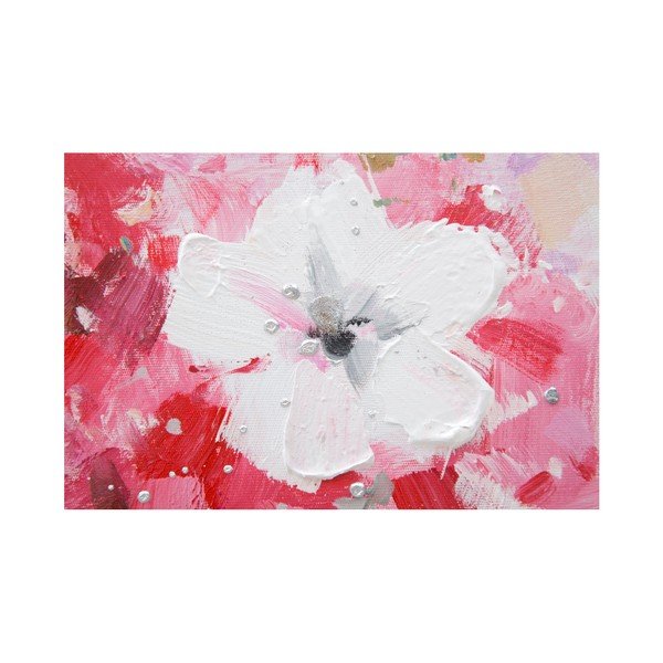 Zestaw 3 ręcznie malowanych obrazów Mauro Ferretti Peach, 60x60 cm-image-4