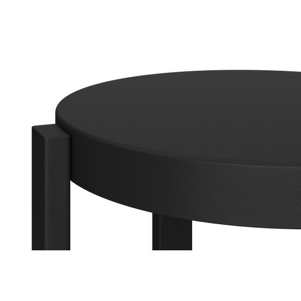 Czarny stalowy stołek Doon – noo.ma-image-2